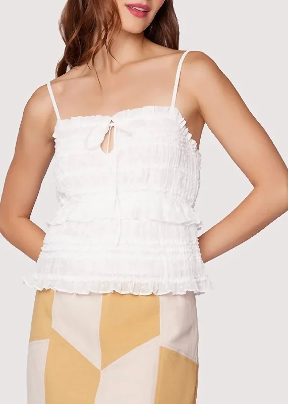 Must-Have Deals Calla Lily Tie Cami In Off White