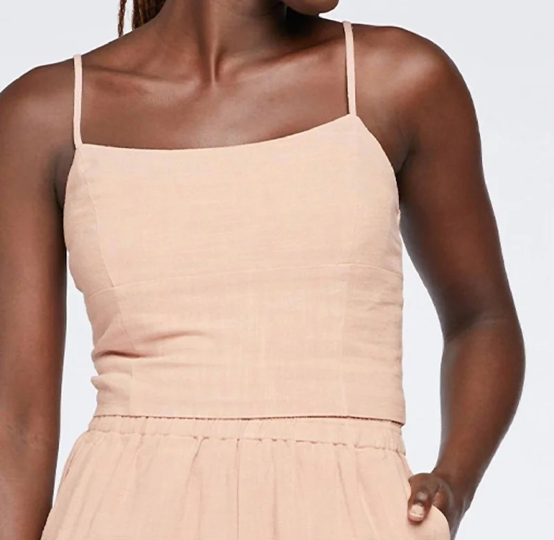 Today Only Cami Crop Top In Pecan