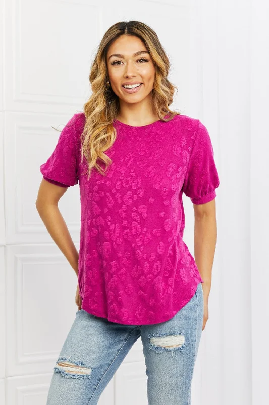 Limited Availability Carnival Vibes Animal Textured Top