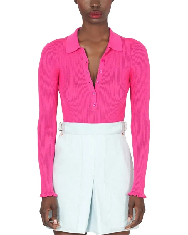 Deal Frenzy Carolina Herrera Knit Polo Shirt