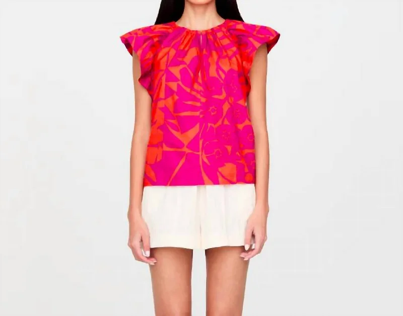 New Deals Cassie Top In Dahlia
