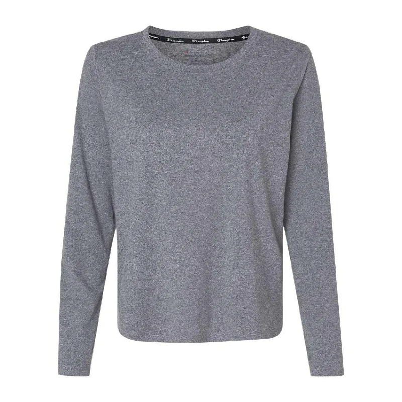 Savings Bonanza Champion Women's Sport Soft Touch Long Sleeve T-Shirt