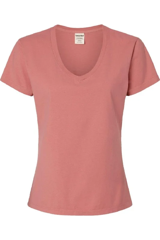 Limited Quantity ComfortWash by Hanes Garment-Dyed Women´s V-Neck T-Shirt