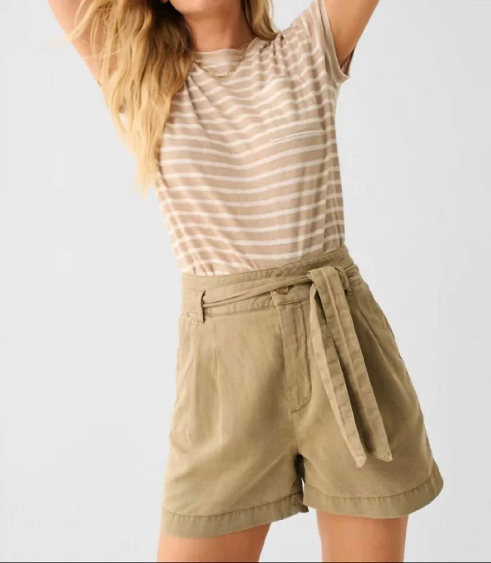 Savings Event Crewneck Linen Tee In Sonoma  Stripe