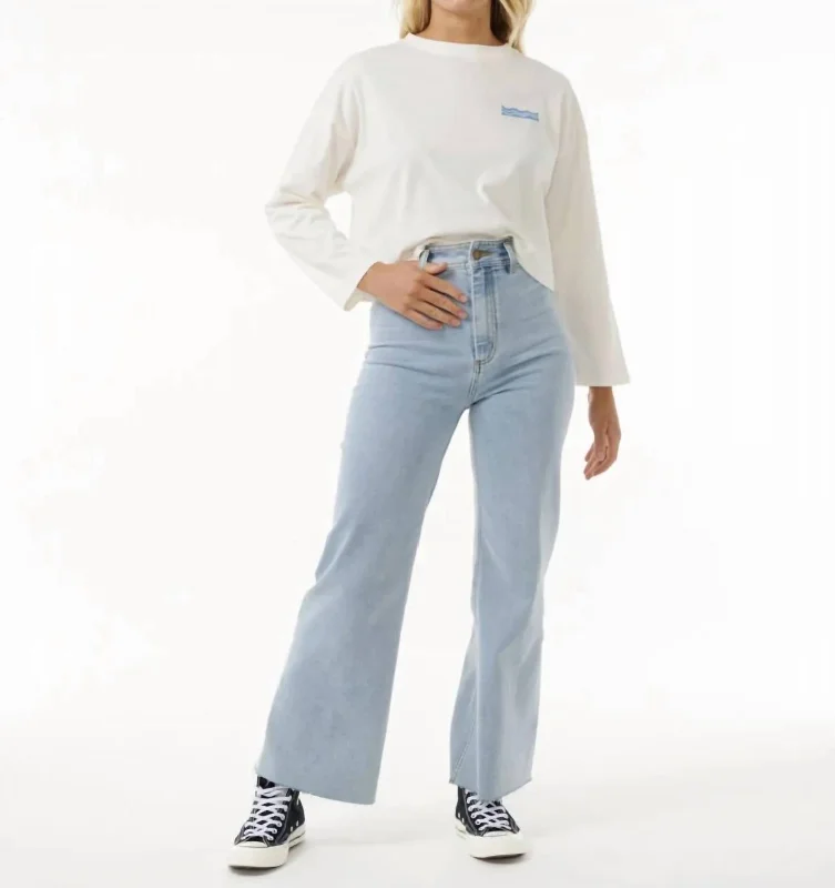 Today Only Cut Laps Long Sleeve Tee In Bone