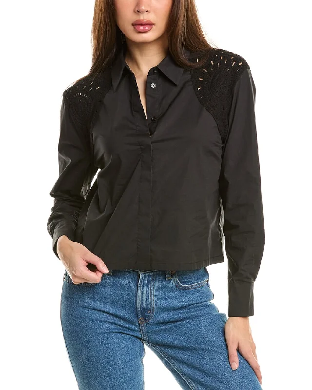 Limited Edition Design History Crochet Button-Down Shirt