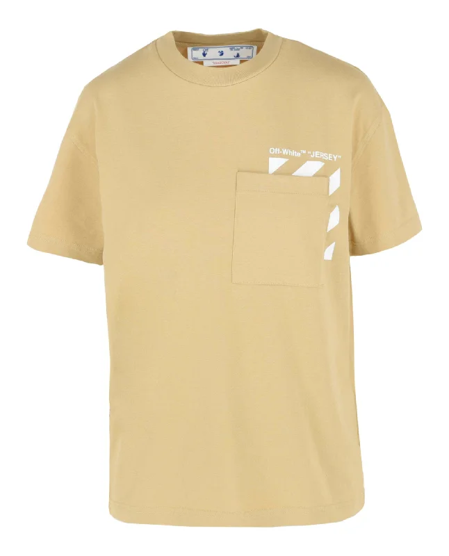 Super Sale Diag Pocket Casual T-Shirt