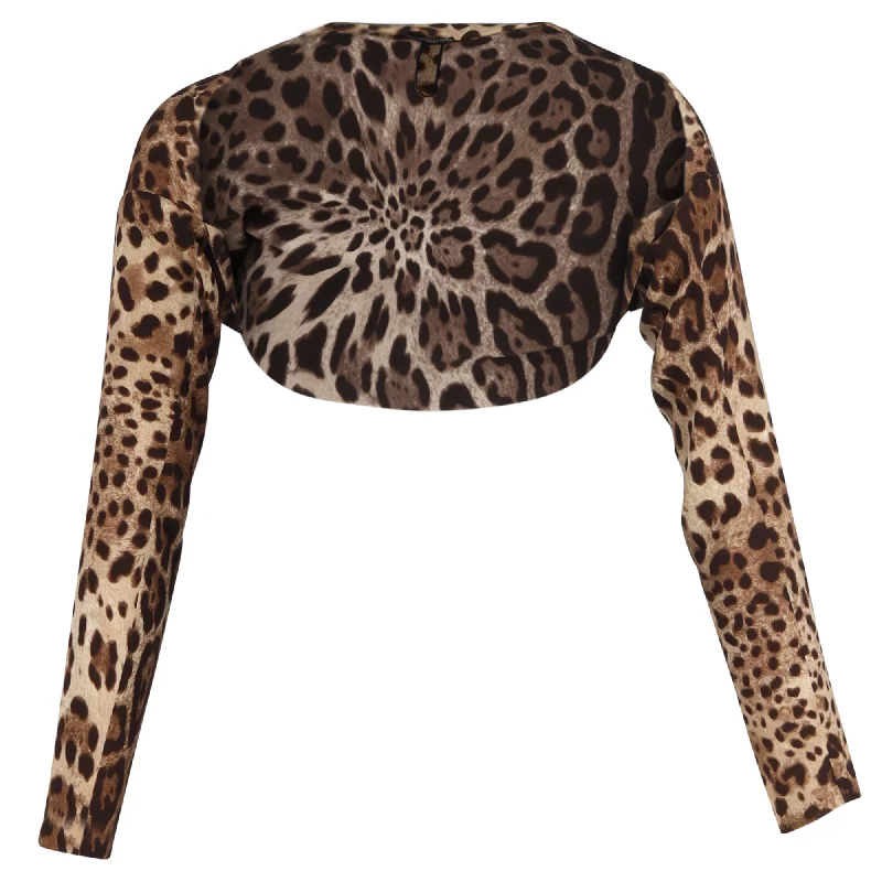 Midnight Sale Dolce & Gabbana Bolero in Animal Print Silk