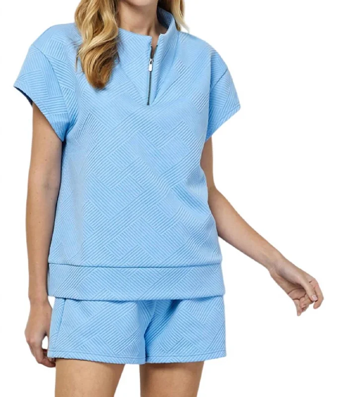 Super Bargain Don’T Let Me Down Top In Blue