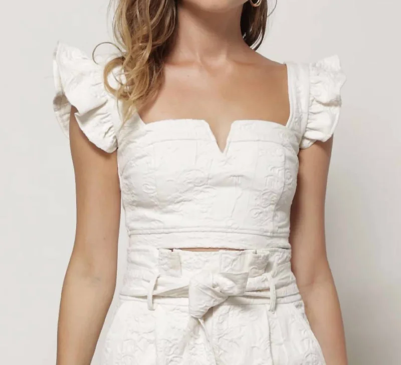 Super Sale Emory V-Wire Top In White
