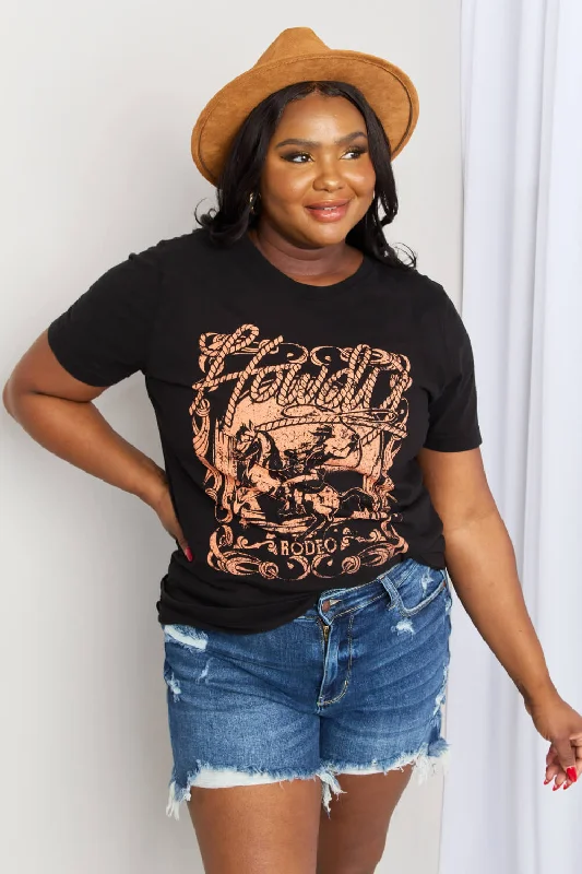 The Best Prices Full Size Graphic Round Neck Tee