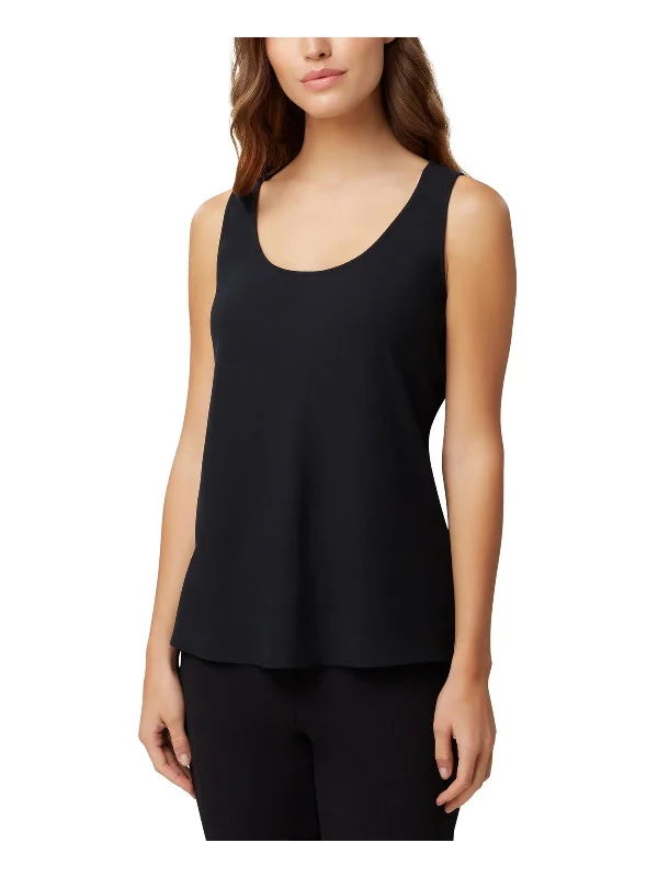 Year-End Sale Georgette Womens Scoop Neck Camisole Tank Top