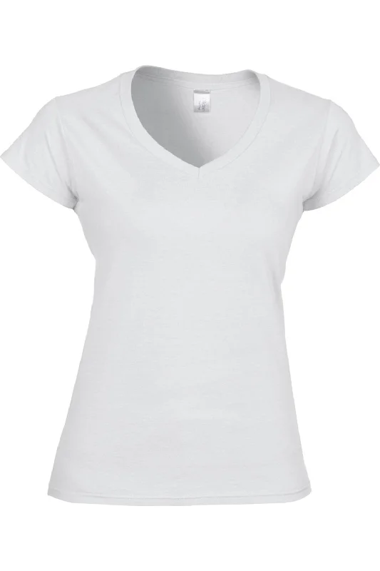 Year-End Clearance Gildan Ladies Soft Style Short Sleeve V-Neck T-Shirt