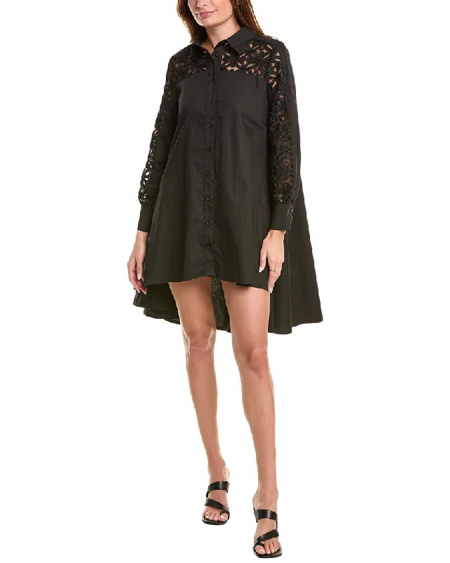 Closeout Sale Gracia Embroidered Trim Shirt