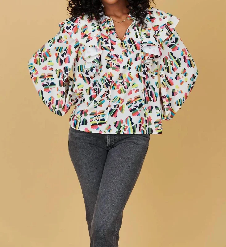 Major Savings Grady Blouse In Panthera