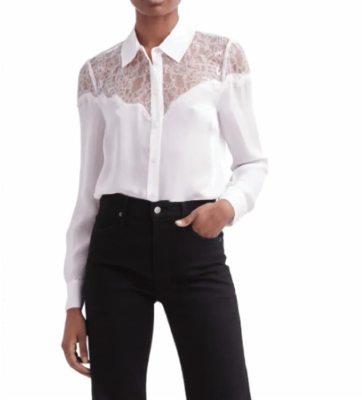 Exclusive Deal Greer Lace Top In Off White