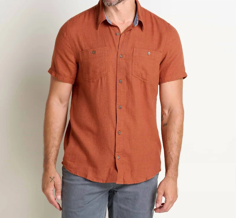 Online Only Honcho Short Sleeve Shirt In Rust