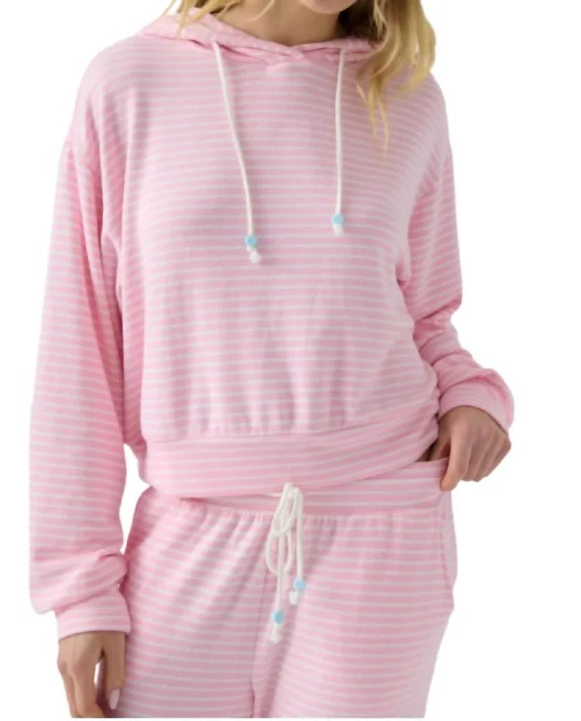 Deal Dash Hoodie Happy Days In Pink Cloud