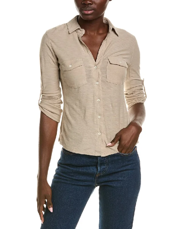Today Only James Perse Contrast Panel Shirt
