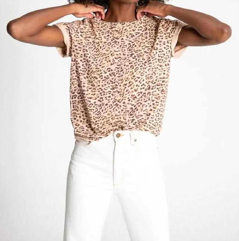 Exclusive Savings Jigsaw Bff Tee In Mocha Leopard
