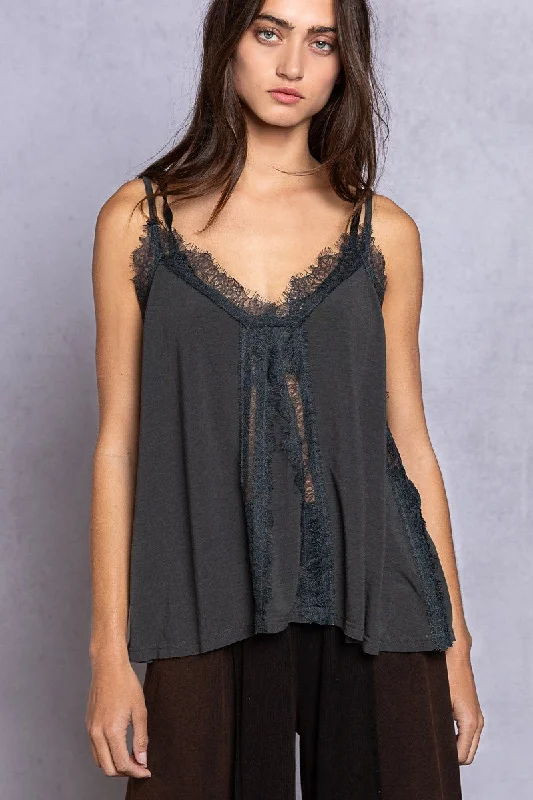 Online Exclusive Lace Detail V-Neck Cami