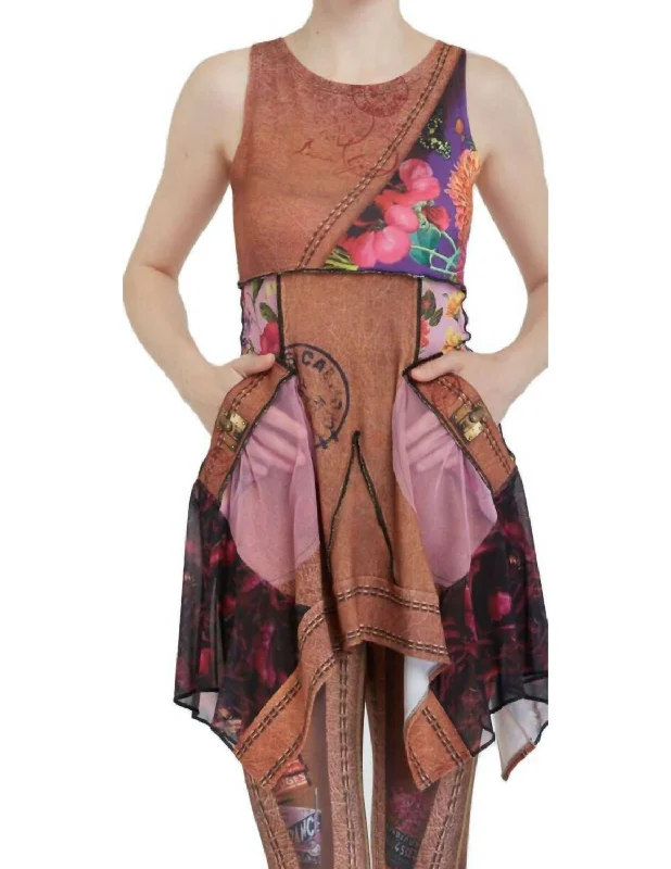 Unbeatable Prices Let's Go Luggage Illusion Gypsy Tunic In Multi