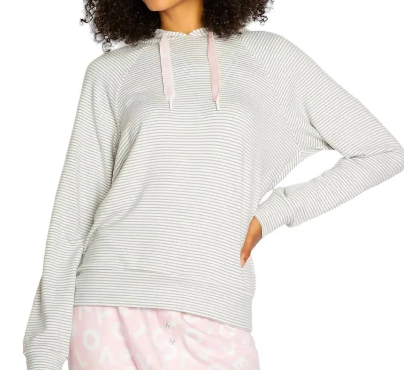 Special Promotion Live Life Grateful Hoodie In Light Grey