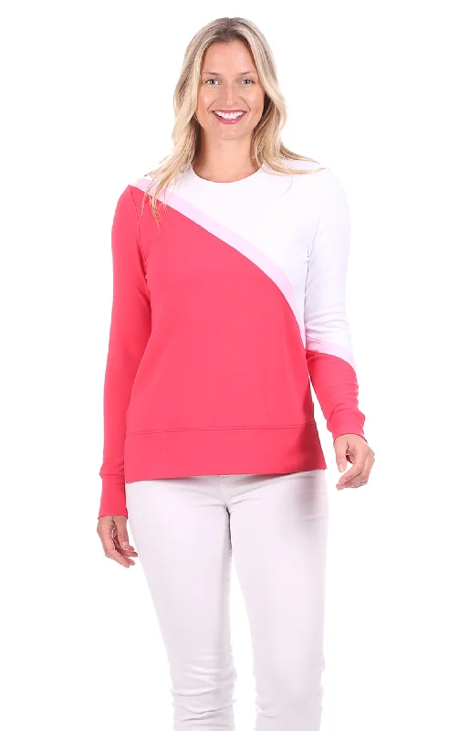 Super Sale London Sweatshirt in Pink Colorblock