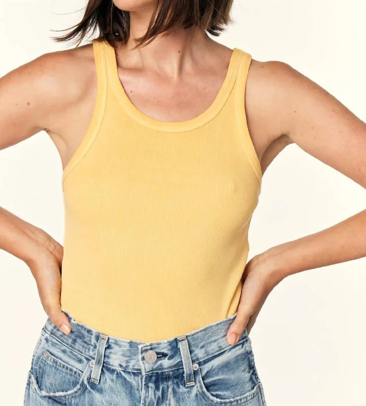 Huge Discounts Long Rib Tank In Honey