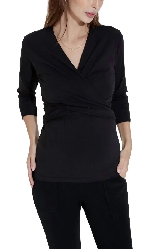 Stock Up and Save Long-Sleeve Babywearing Top In Black