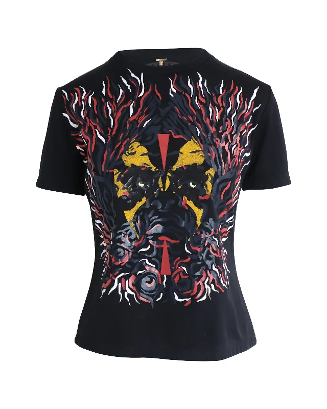 Can't Be Beat Louis Vuitton Tribal Print T-Shirt in Black Cotton
