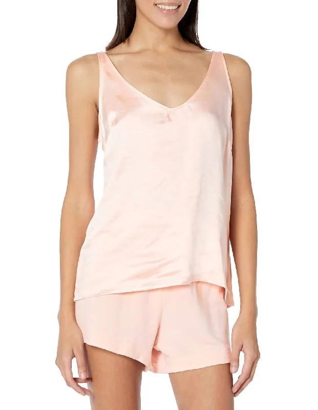 Flash Deals Luxe Aloe Silk Cami In Pink Dream
