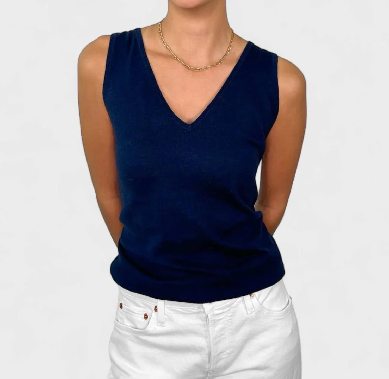 Blowout Deals Marcel Tank Top In Navy