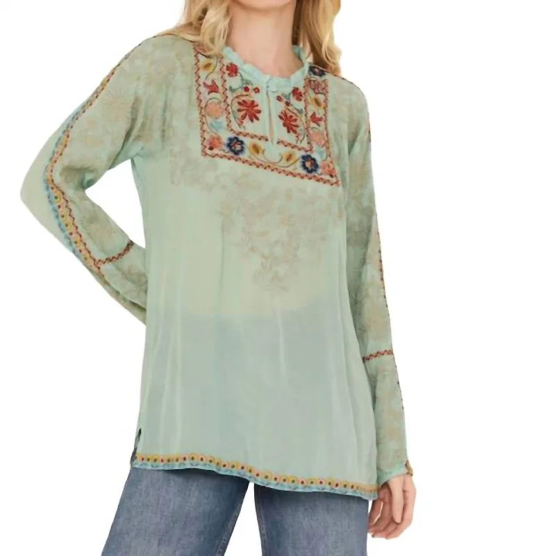 Bargain Bin Mariane Blouse In Green