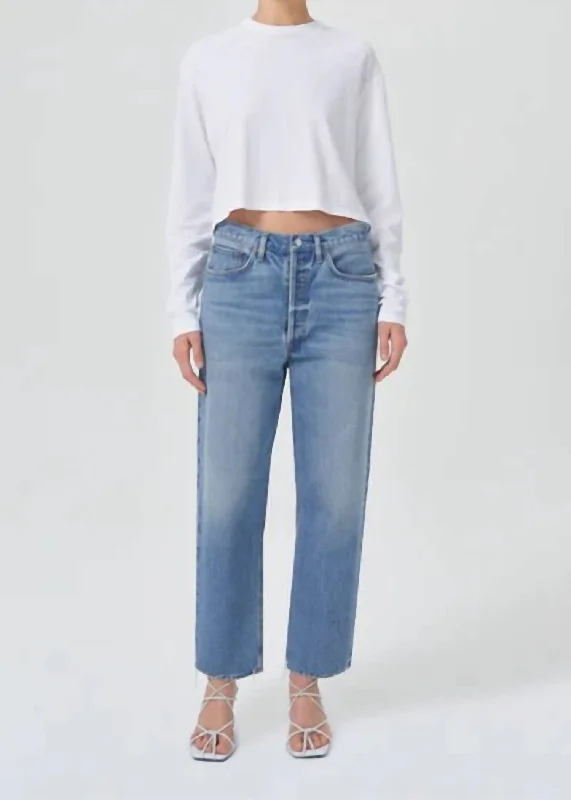 Great Bargains Mason Cropped Tee In White