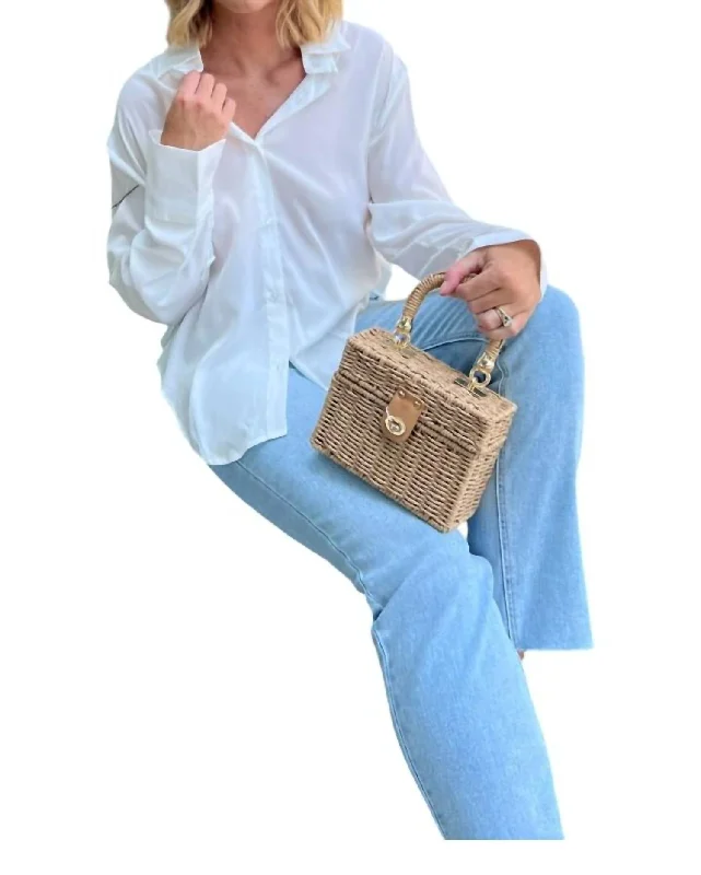 Get It Before It’s Gone Modern Love Button Down Top In Off White