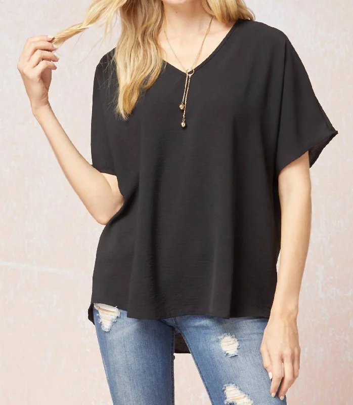 Lowest Price New Attitude Top In Black