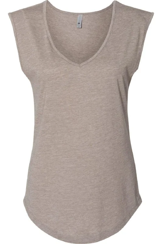 Massive Deals Next Level Women´s Festival Sleeveless Deep V-Neck T-Shirt