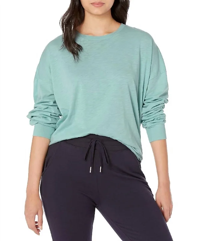 Today's Special Night & Day Long Sleeve Top In Sea Spray