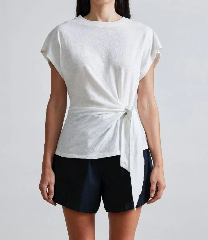 Limited Quantity Nina Cinched Top In Cream