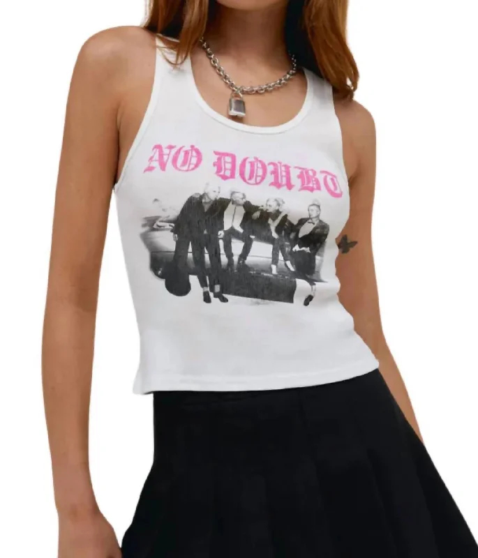 Epic Deals No Doubt Seven Night Stand Tank Top In Vintage White