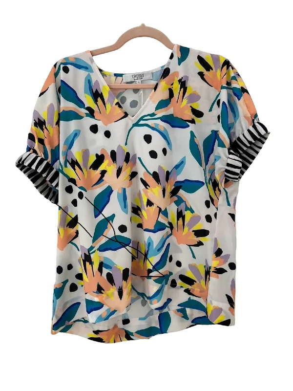 Time-Limited Offer Nora Top In Island Lillies