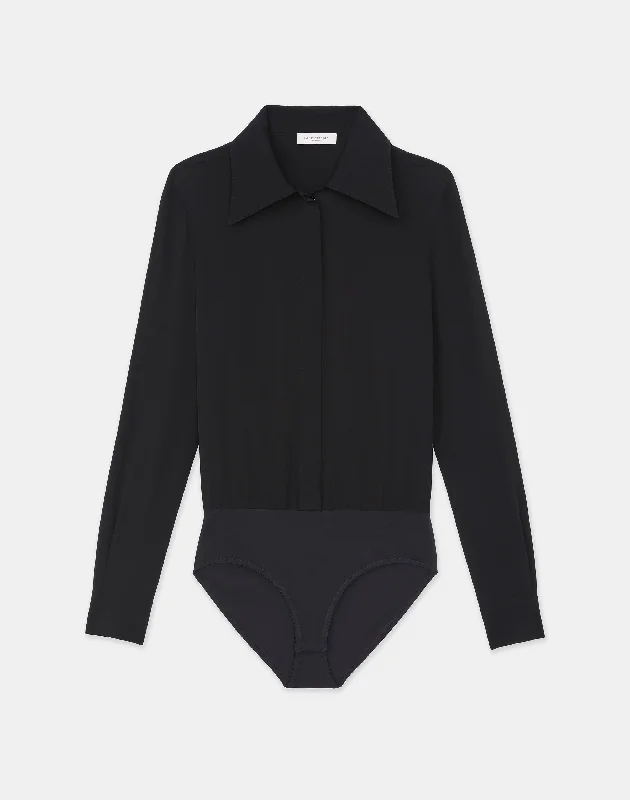 Weekend Flash Sale Organic Silk Georgette Blouse Bodysuit