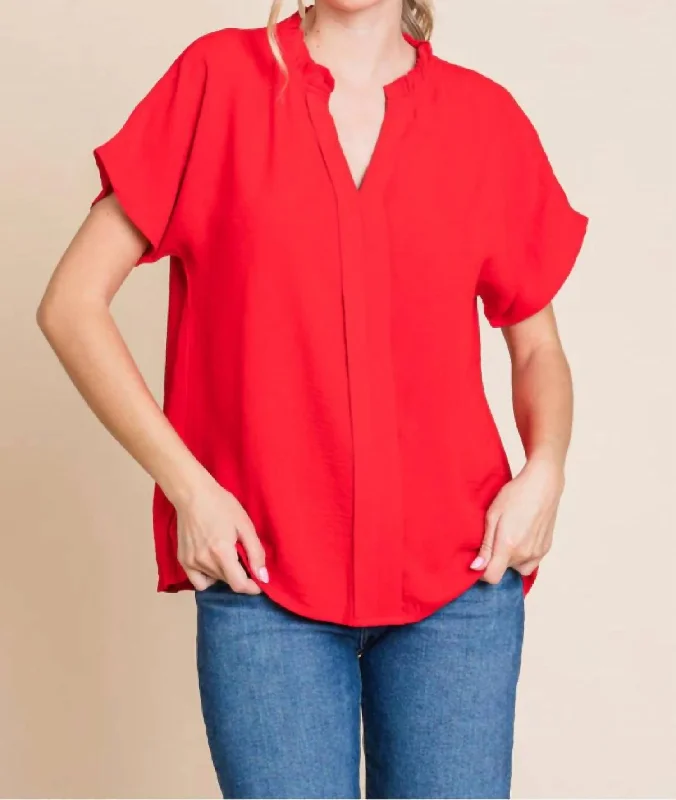 Today’s Deal Paden Top In Tomato Red