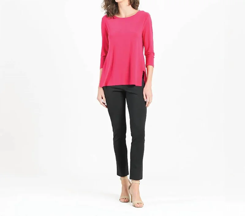 Price Buster Parachute Hem Tunic Top In Pink