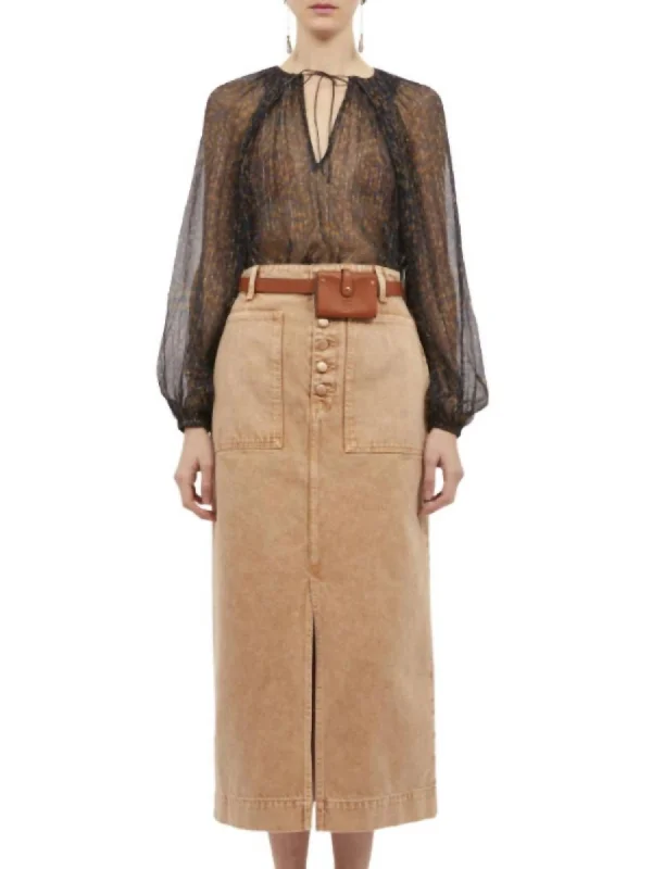 Year-End Sale Pauline Blouse In Sapphire