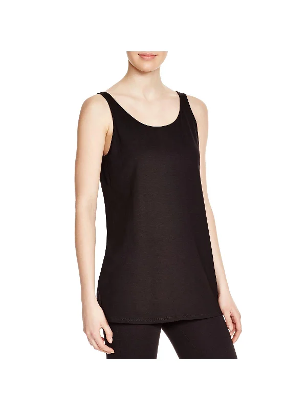 Closeout Sale Petites Womens Solid Scoop Neck Tank Top