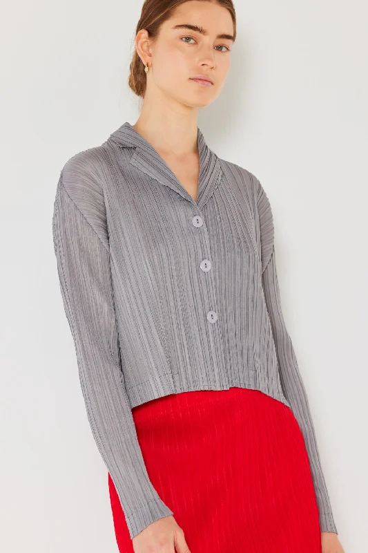 Markdowns Pleated Cropped Button Up Shirt