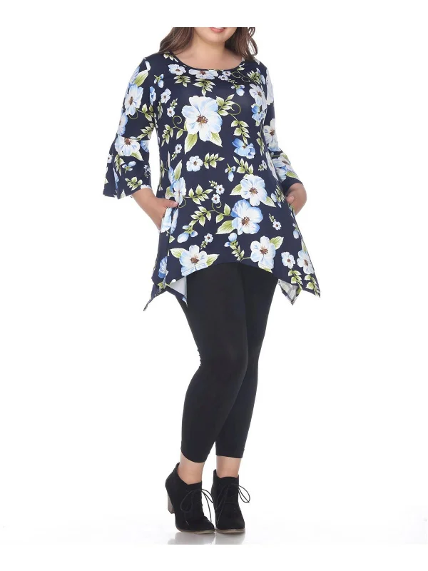 Value Deals Plus Womens Printed Pockets Tunic Top