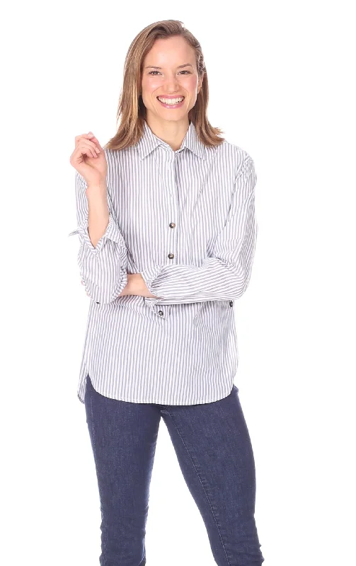 Lowest Prices Savannah Tunic in Grey Stripe